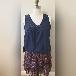 AMERICAN EAGLE Three tear flouncy floral Skirt